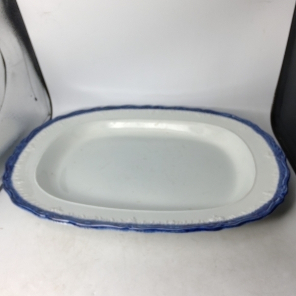Ironstone Leeds feather edge c 1840 platter - Picture 7 of 8